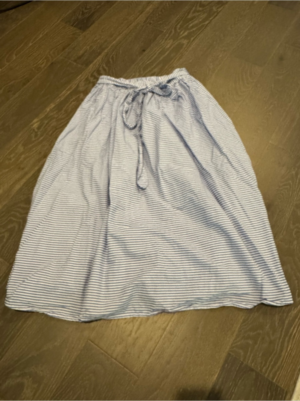 Vineyard Vines x Target Blue and White Striped Midi Skirt